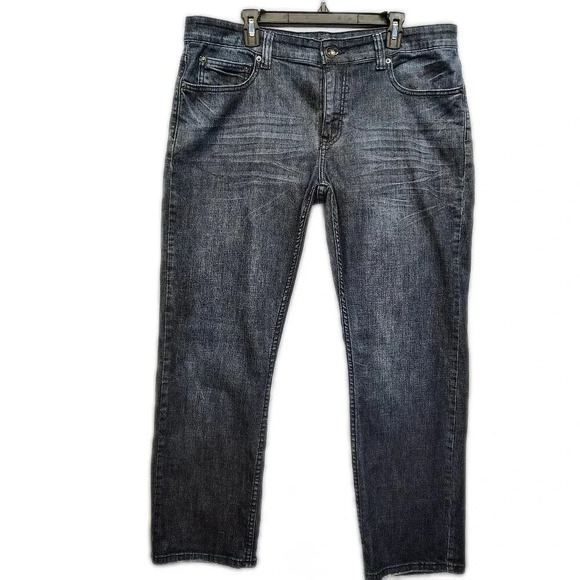 Levi's Other - Urban Pipeline Mens MaxFlex Relaxed Straight Distressed Blue Denim Jeans 36x30